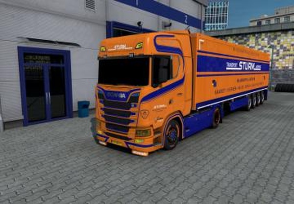 Скин Sturm Transportверсия 1.0 для Euro Truck Simulator 2 (v1.38.x)