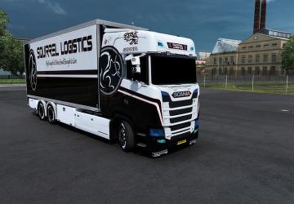 BDF Tandem Squirrel Logisitcsверсия 1.0 для Euro Truck Simulator 2 (v1.38.x)