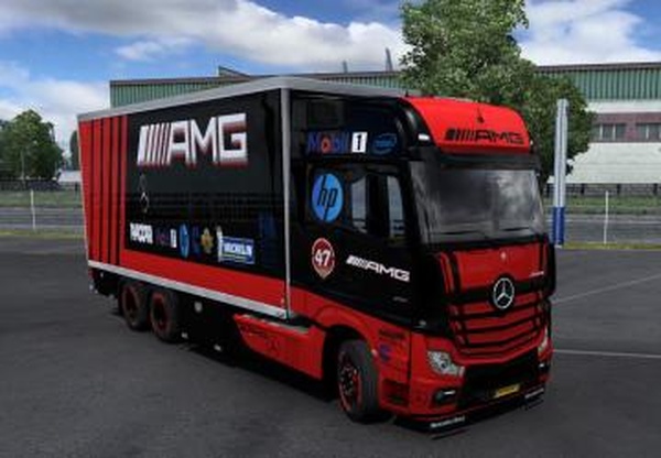 BDF Tandem Mercedes AMGверсия 1.0 для Euro Truck Simulator 2 (v1.38.x)