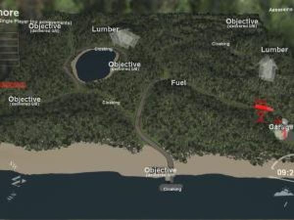 Карта «Берег»версия 2 для SpinTires (v03.03.16)