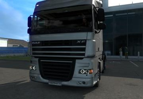 Ангельские глазки и новый бортовик для DAF XFv1.1 для Euro Truck Simulator 2 (v1.38.x)