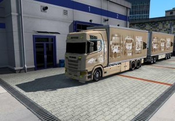 BDF Tandem  Back to the Futurelверсия 1.0 для Euro Truck Simulator 2 (v1.37.x, 1.38.x)