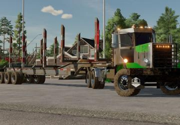 Lizard 53 Foot Tridem Log Trailerверсия 1.0.0.0 для Farming Simulator 2022