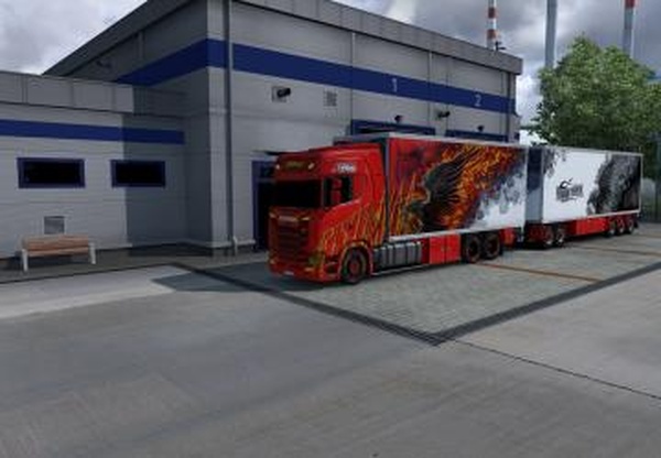 BDF Tandem Ristimaa Firebirdверсия 1.0 для Euro Truck Simulator 2 (v1.37.x, 1.38.x)