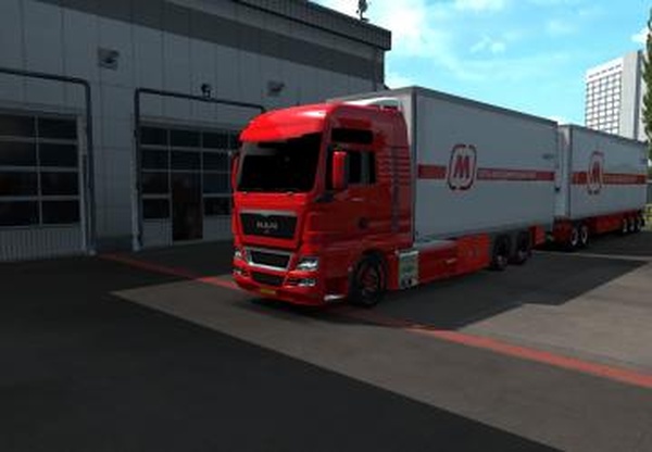 BDF Tandem MAN TGX Магнитверсия 1.0 для Euro Truck Simulator 2 (v1.37.x, - 1.43.x)