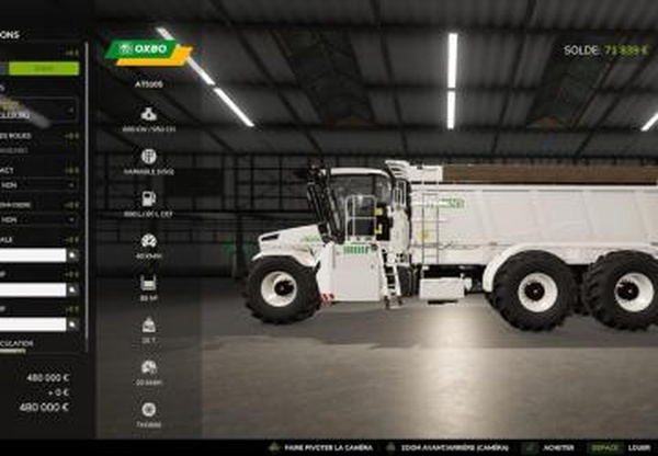 OXBO AT5105 Editверсия 1.0.0.0 для Farming Simulator 2025