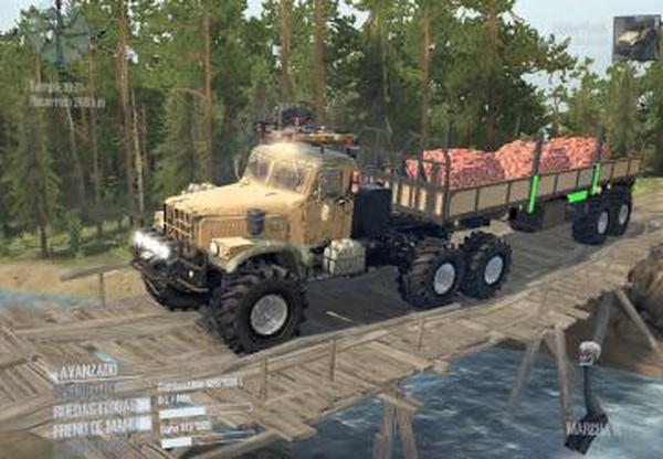 Краз-255 «Железяка»версия 1.0 для Spintires: MudRunner (v29.01.18-18/03/06)
