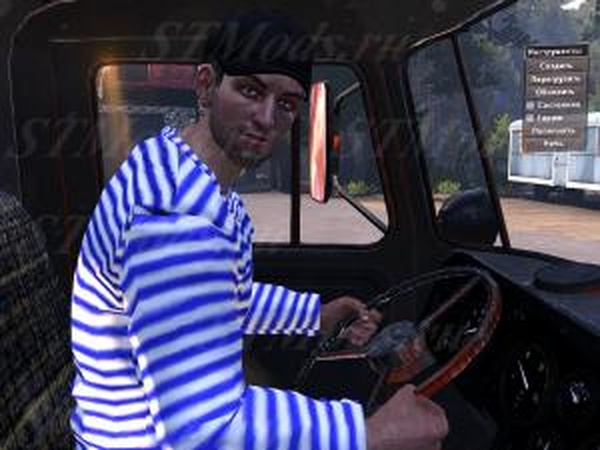 Текстура водителя «Морячок»версия 1 для SpinTires (v03.03.16)