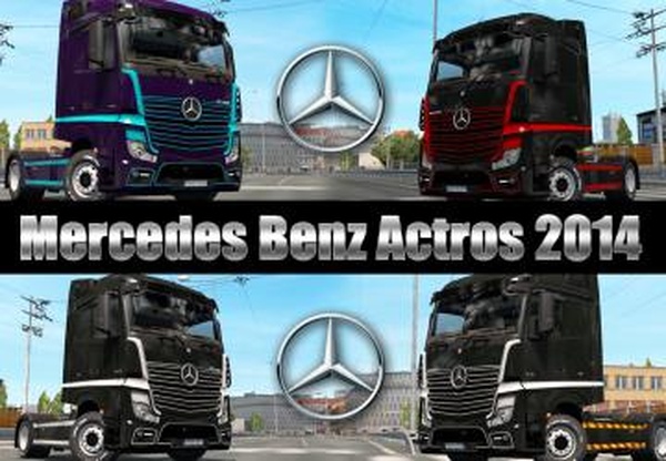 Skin Pack for Mercedes Actros MP4версия 1.35 для Euro Truck Simulator 2 (v1.36.x)