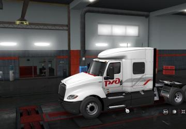 Скин «РЖД»  для International LT 2019версия 1.0 для Euro Truck Simulator 2 (v1.35.x, 1.36.x)
