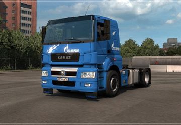 Скин Gazprom для Kamaz 5490 Neo/65206версия 1.0 для Euro Truck Simulator 2 (v1.36.x)