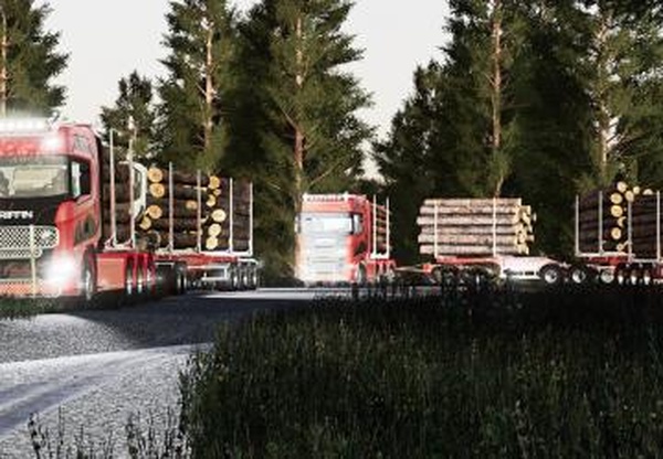 NMC Log Trailer Packверсия 1.0.0.0 для Farming Simulator 2019 (v1.5.x)