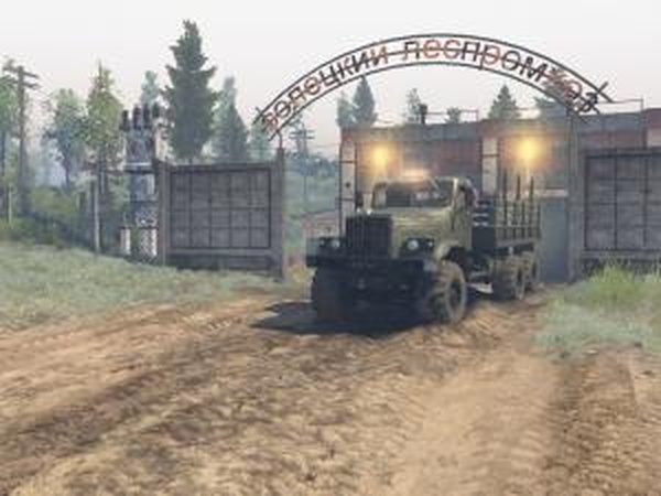 Карта «Солецкий Леспромхоз»версия 1.0 для SpinTires (v03.03.16)