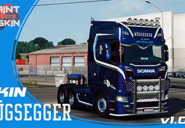Scania S RUGSEGGER skinверсия 1.0 для Euro Truck Simulator 2 (v1.36.x)