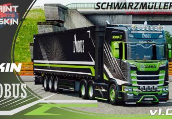 Scania S + Schwarzmuller L’OBUS skinверсия 1.0 для Euro Truck Simulator 2 (v1.36.x)
