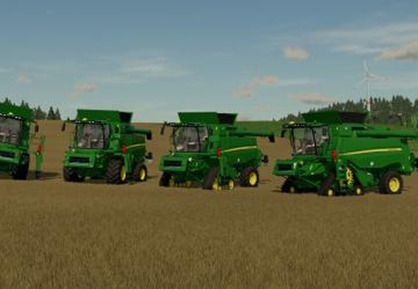 John Deere T-Series And 600X Headersверсия 1.1.0.0 для Farming Simulator 2022