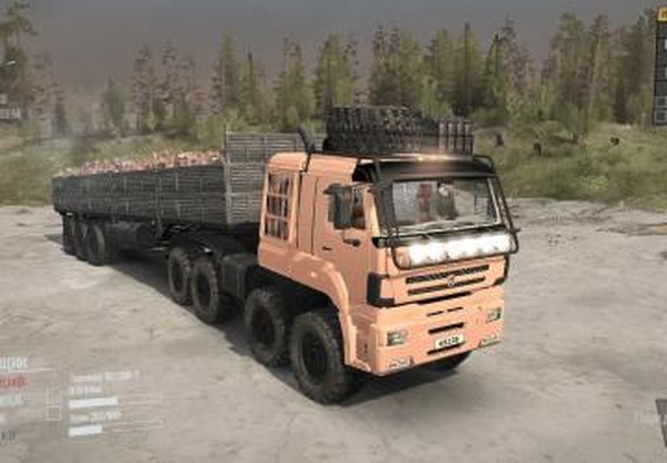 КамАЗ-65228 8x8версия 1 для Spintires: MudRunner (v29.01.18)