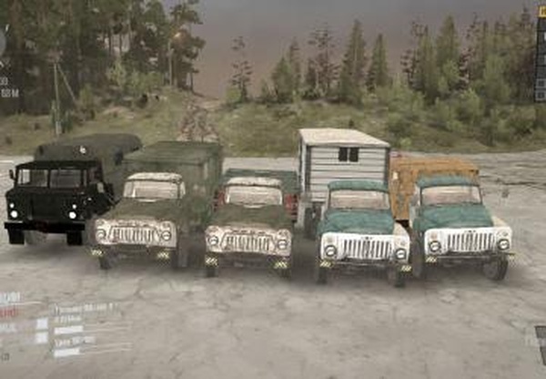 Пак Газверсия 1 для Spintires: MudRunner (v29.01.18)