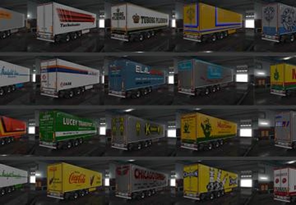 Bunch of Trailersверсия 1.0 для Euro Truck Simulator 2 (v1.36.x)
