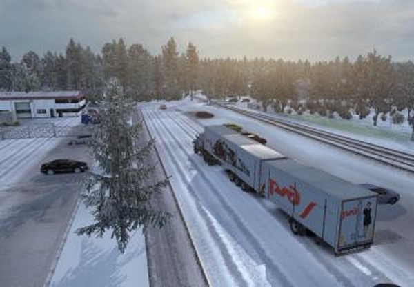 Пак скинов «РЖД» для УРАЛ 4320-10, КРАЗ 255 и прицепаv1.0 для Euro Truck Simulator 2 (v1.35.x, 1.36.x)