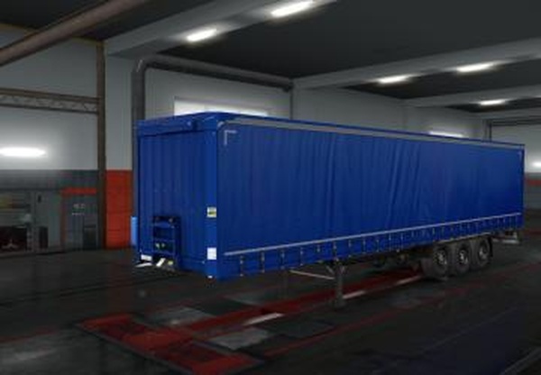 Скин «Blue Tent» для прицепа «Krone Profiliner»v1.0 для Euro Truck Simulator 2 (v1.35.x, 1.36.x)
