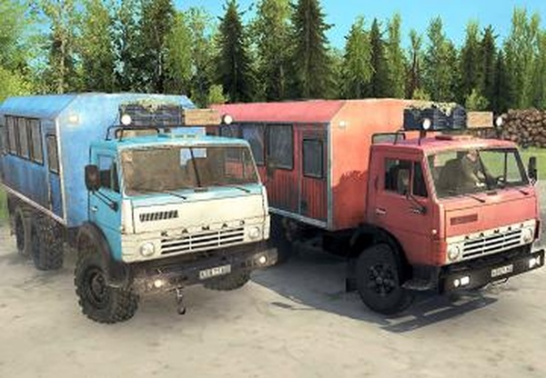 Камаз-4310/55102версия 1.02 (22.03.18) для Spintires: MudRunner (v29.01.18)