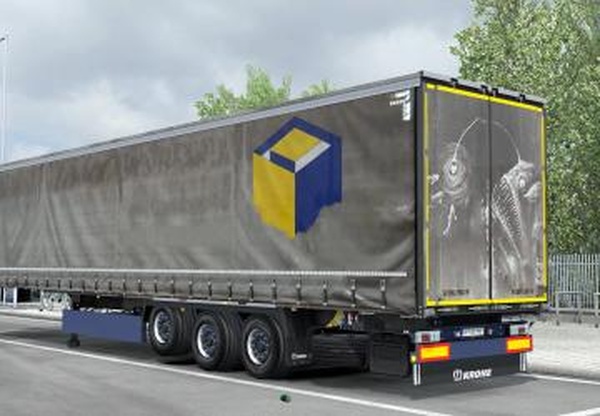 Скин «Серый грязный» для Kroneверсия 1.0 для Euro Truck Simulator 2 (v1.35.x, 1.36.x)