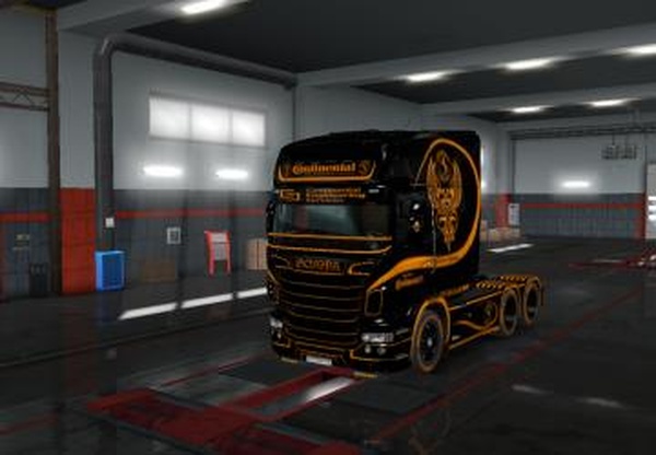 Continental skin pack updated for Scaniav5.7 для Euro Truck Simulator 2 (v1.36.x)