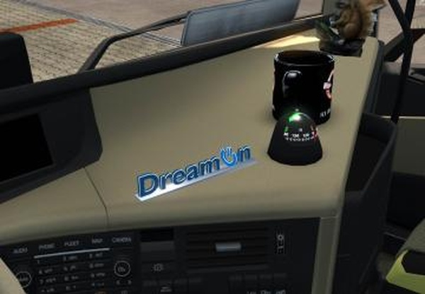 Магнитоиндуктивный логотип ВТК «DreamOn»v1.0 для Euro Truck Simulator 2 (v1.35.x, 1.36.x)
