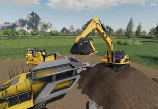 Screen Bucker For Cat 345D-Lверсия 1.0 для Farming Simulator 2019