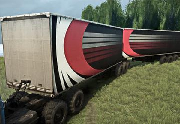 Полуприцеп Тент 8Pверсия 16.03.18 для Spintires: MudRunner (v29.01.18)