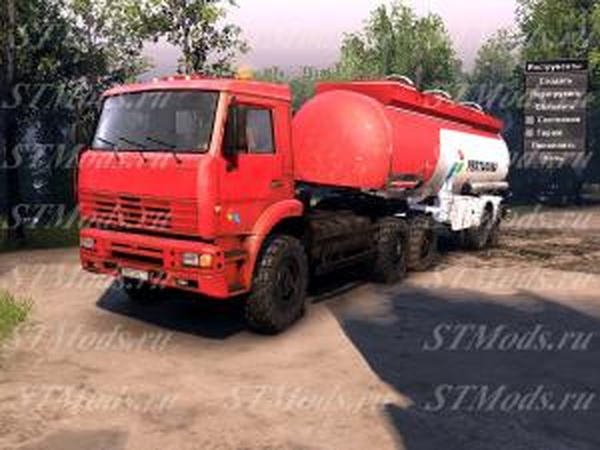 Текстуры для КамАЗ-6520/22 и цистерныверсия 1 для SpinTires (v03.03.16)