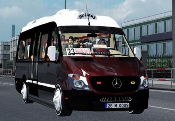 Mercedes Sprinter 2017 Dolmusверсия 1.5 для Euro Truck Simulator 2 (v1.35.x, 1.36.x)