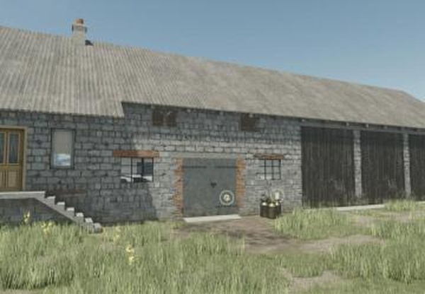 Barn With Cowshedверсия 1.0.0.0 для Farming Simulator 2025