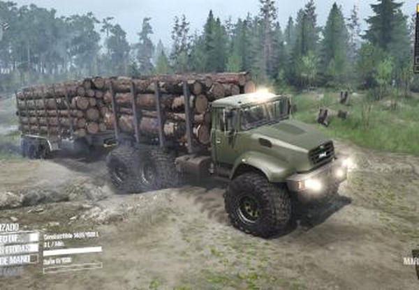 КрАЗ B 18.1-TURBOверсия 1 для Spintires: MudRunner (v29.01.18)