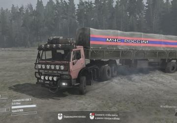 Камаз-55102 Лесной дальнобойщикверсия 12.03.18 для Spintires: MudRunner (v29.01.18)