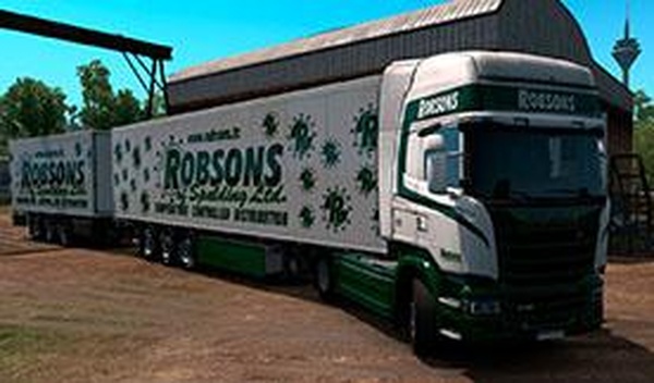 Скин «Robsons» для Scania S и прицепаверсия 1.0 для Euro Truck Simulator 2 (v1.35.x, 1.36.x)
