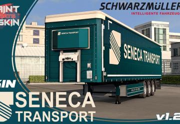 Скин «SENECA TRANSPORT» для Schwarzmullerv1.2.0 для Euro Truck Simulator 2 (v1.35.x, - 1.39.x)