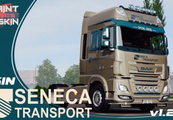 Скин «SENECA TRANSPORT» для DAF XF Euro6v1.2.0 для Euro Truck Simulator 2 (v1.35.x, - 1.39.x)