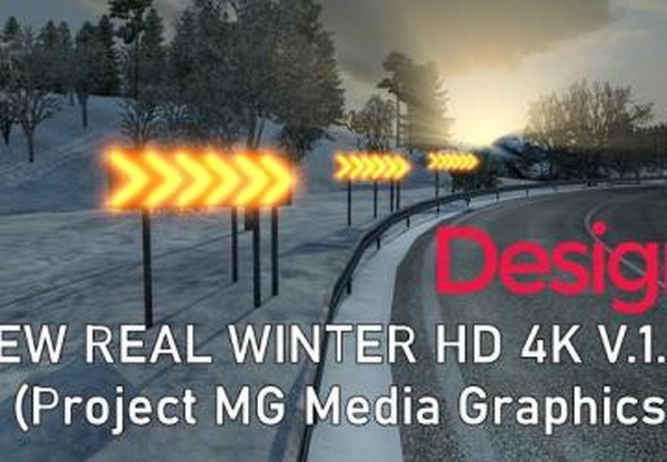 New Real Winter HDверсия 1.0 для Euro Truck Simulator 2 (v1.35.x, 1.36.x)