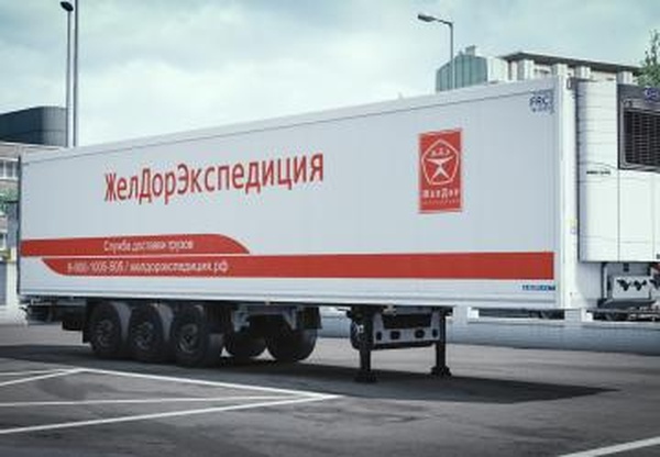 Скин компании «ЖелДорЭкспедиция» для Krone Coollinerv1.0 для Euro Truck Simulator 2 (v1.35.x, 1.36.x)
