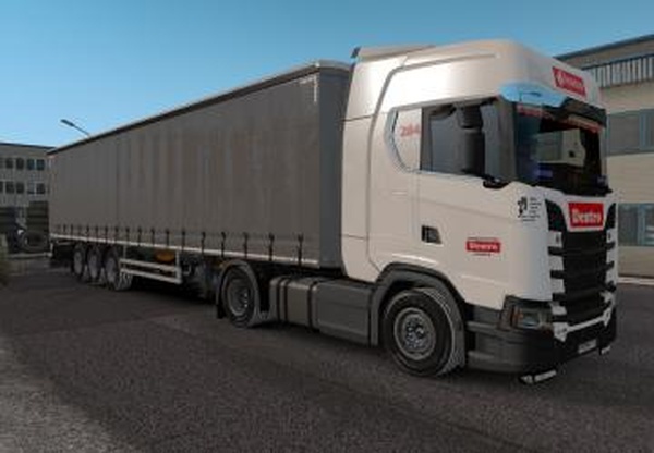 Скин транспортной компании «Dentro» для Scania NexGenv1.0 для Euro Truck Simulator 2 (v1.35.x, 1.36.x)