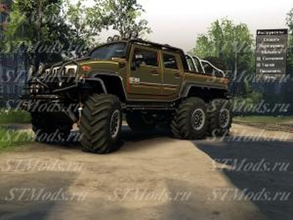 HUMMER H2 Diesel (6x6)версия 2 для SpinTires (v03.03.16)