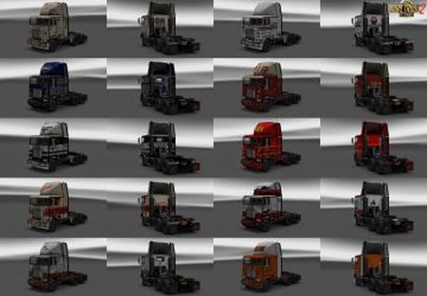 Dirty Skins Pack for Freightliner FLBверсия 1.0 для Euro Truck Simulator 2 (v1.26.x, - 1.43.x)