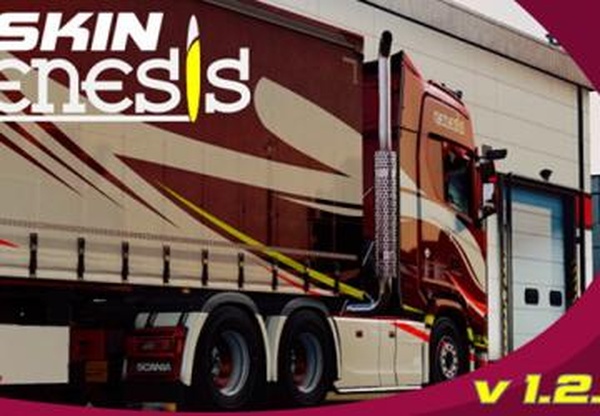 Скин combo «Genesis» для Scania S+Kroneверсия 1.2 для Euro Truck Simulator 2 (v1.35.x, 1.36.x)