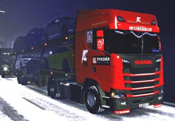 Скин Agat Group для Scania NexGenверсия 1.0 для Euro Truck Simulator 2 (v1.35.x, 1.36.x)