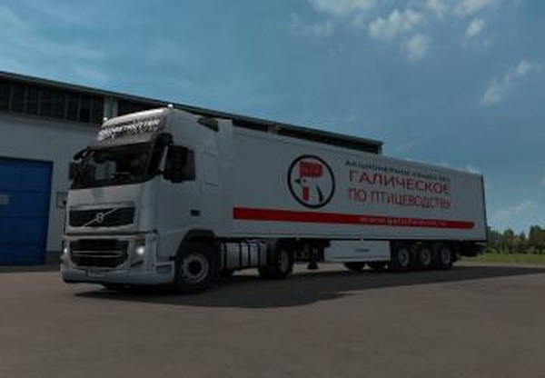 Скин <Галическое по птицеводству> на прицеп Kronev1.0 для Euro Truck Simulator 2 (v1.35.x, 1.36.x)
