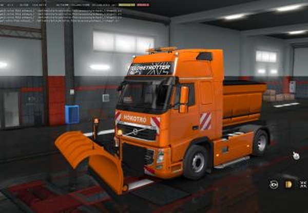 Снегоочистители для Volvo FH16 2009 и MAN TGXv1.0 для Euro Truck Simulator 2 (v1.35.x, 1.36.x)