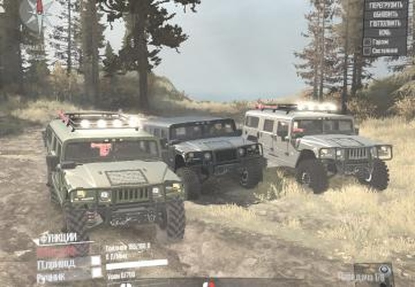 Hummer H1 Trioверсия 1.1 для Spintires: MudRunner (v29.01.18)