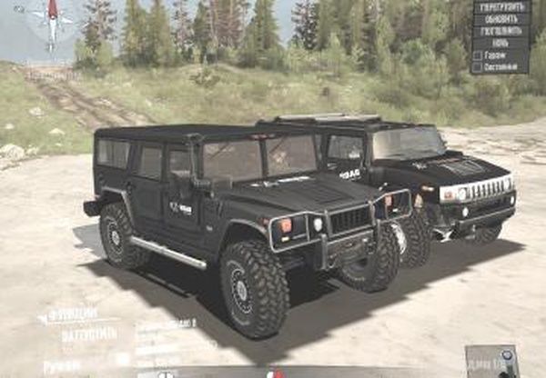 Hummer H1 и H2 «TrophyStorm»версия 1.1 для Spintires: MudRunner (v29.01.18)